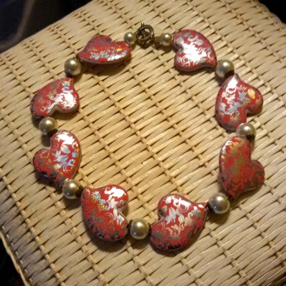 Jewelry lot A-3 Heart necklace